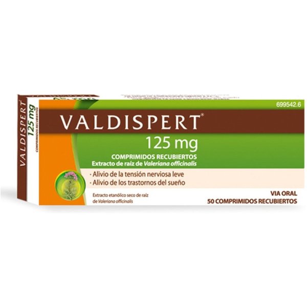 Valdispert 125 Mg 50 Comprimidos Recubiertos-image