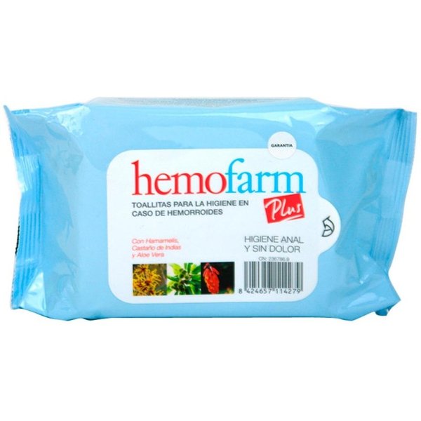 Hemofarm Plus Toallitas 40 Unidades-image