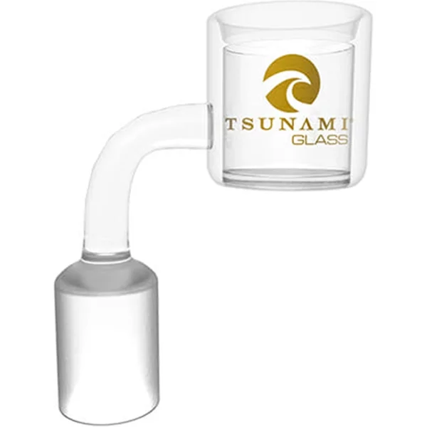 Tsunami Clear Thermal Quartz Banger with Carb Cap 14MM Female