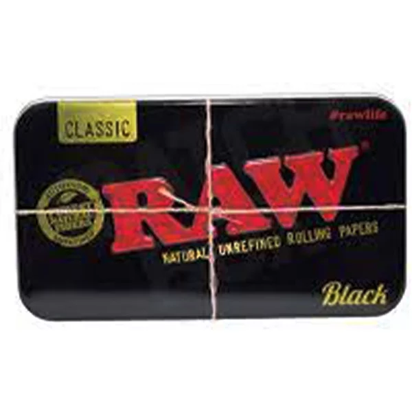 RAW Black Metal Tin Box