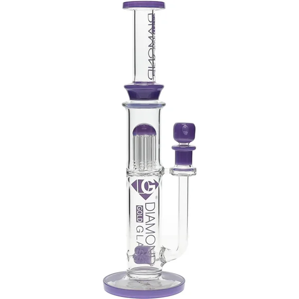 16" 8-Arm Tree Perc Water Pipe by Diamond Glass