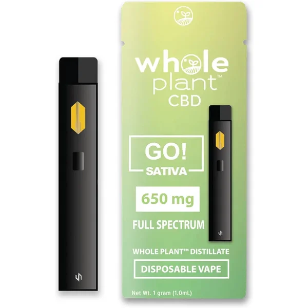 Whole Plant CBD Sativa GO Disposable Vape Pen