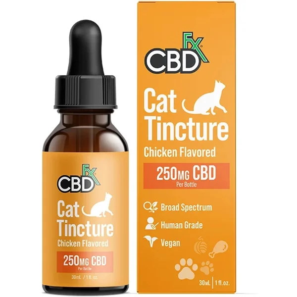 CBDfx Cat Tincture 250mg Chicken Flavored