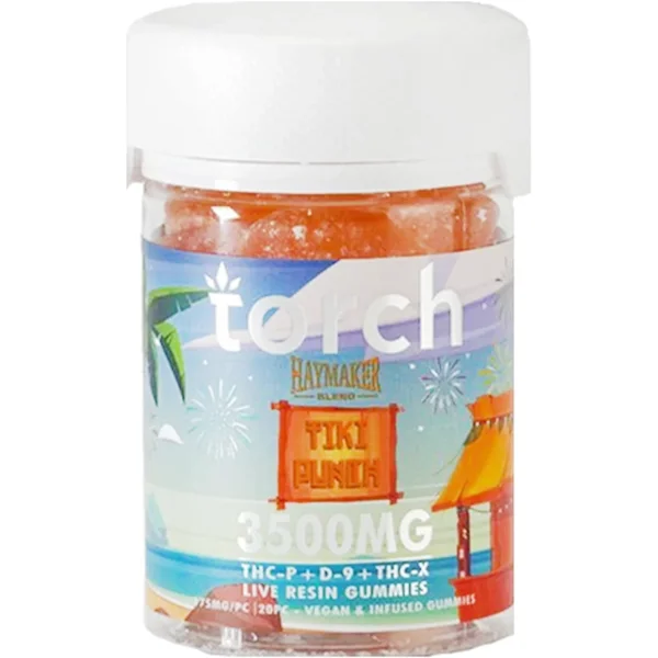 Tiki Punch Torch Haymaker Blend Live Resin Gummies 3500mg