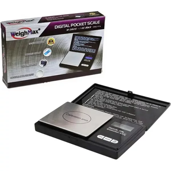 WeighMax W-3805 Black Digital Scale 1kg x 0.1g