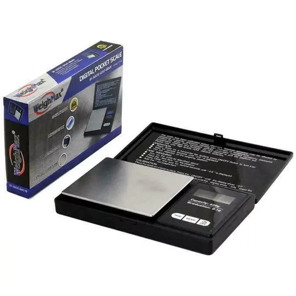 Weighmax W-3805 Black Digital Pocket Scale 650g x 0.1g