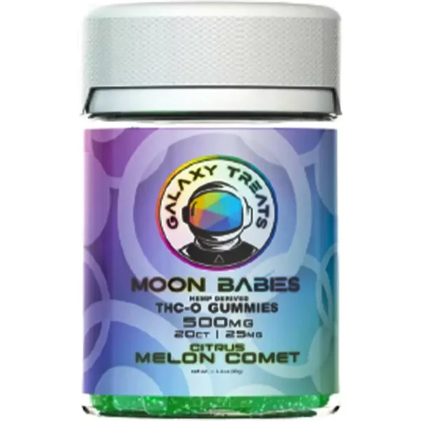 Citrus Melon Comet Galaxy Treats Moon Babies THC-O Gummies 500mg