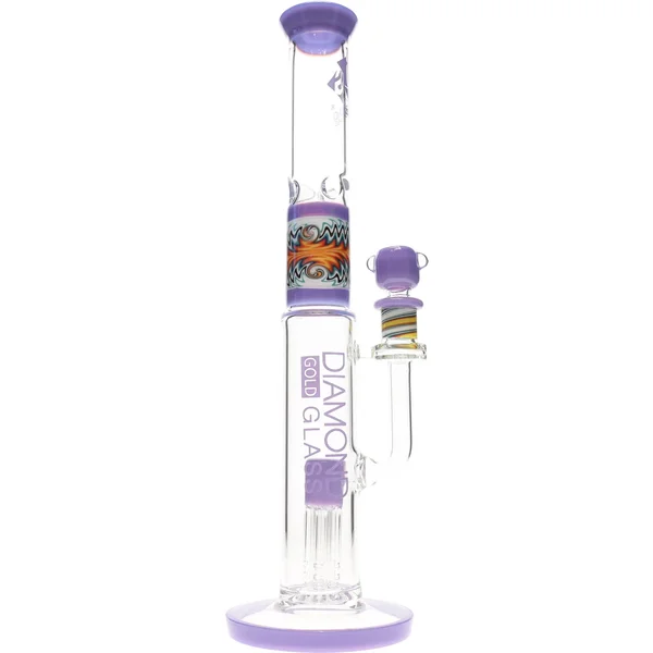 16" Wig Wag 4-Arm Hammer Perc Water Pipe by Diamond Glass