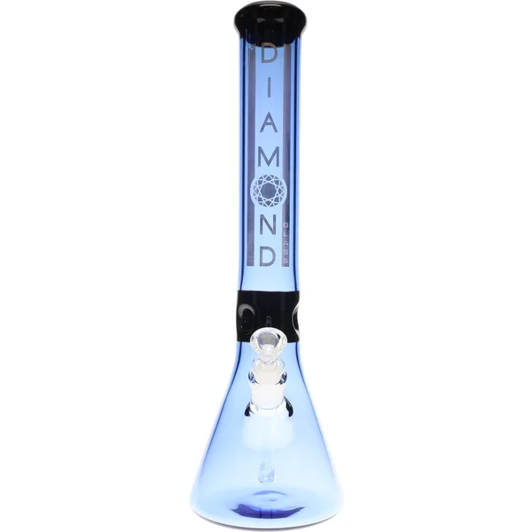 18" Peasy Beaker No Perc Water Pipe by Diamond Glass