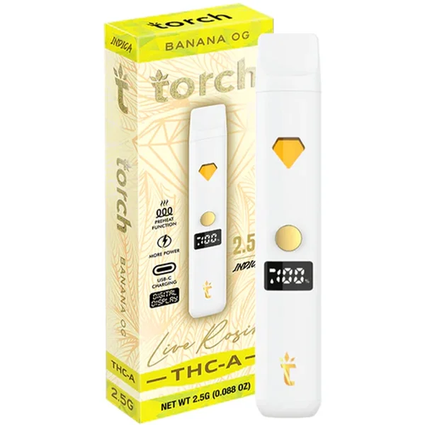 Banana OG Torch THC-A Live Rosin Disposable 2.5G