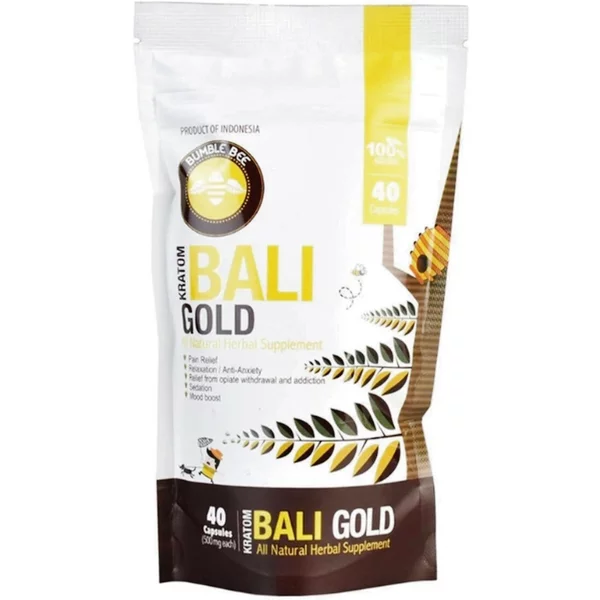 Bumble Bee Bali Gold Kratom Capsules 40pcs