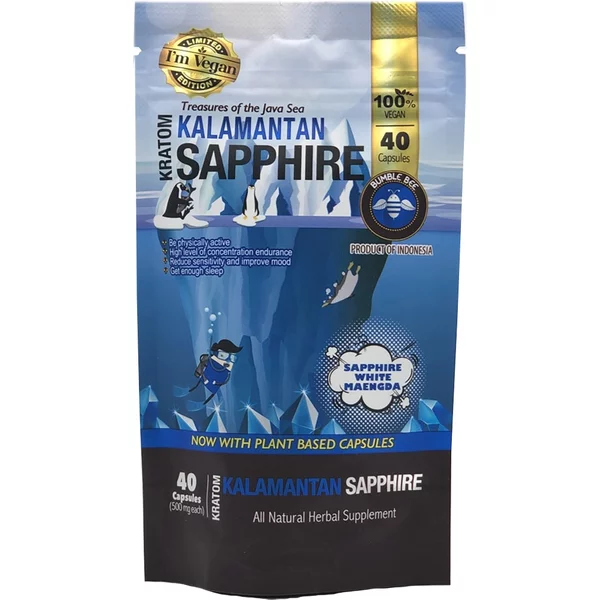 Bumble Bee Kalamantan Sapphire Kratom Capsules 40pcs