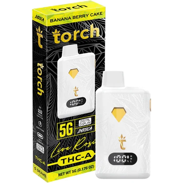 Banana Berry Cake Torch Live Rosin THC-A Disposable 5G