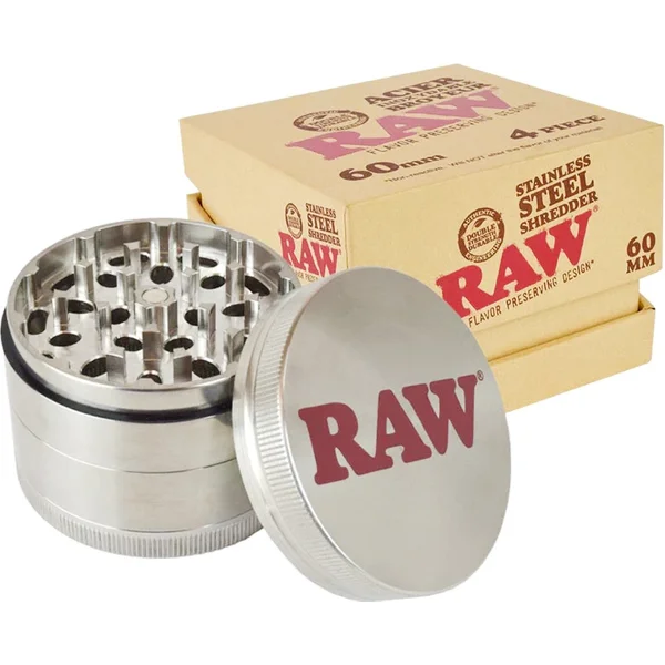 RAW Stainless Steel 4-Piece 60mm Shredder