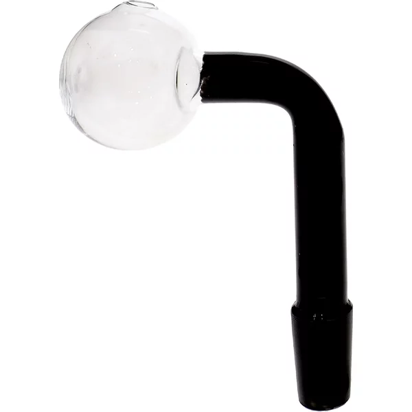 14MM Male Black Glass On Glass Oil Burner Adapter