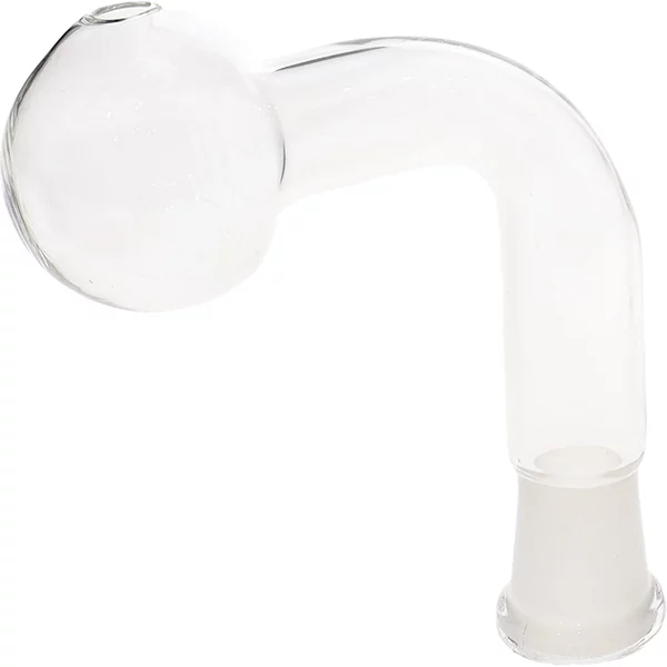 18MM Female Clear Glass On Glass Oil Burner Adapter