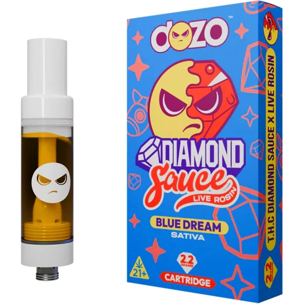 Blue Dream Dozo Diamond Sauce Live Rosin Cartridge 2.2G