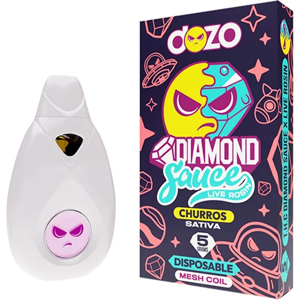 Churros Dozo Diamond Sauce Live Rosin Disposable 5G
