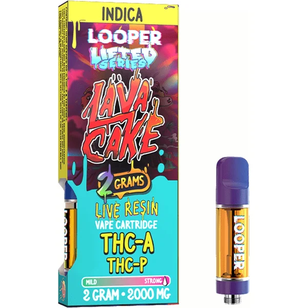 Lava Cake Looper Lifted Series THC-A+THC-P Live Resin Vape Cartridge 2G
