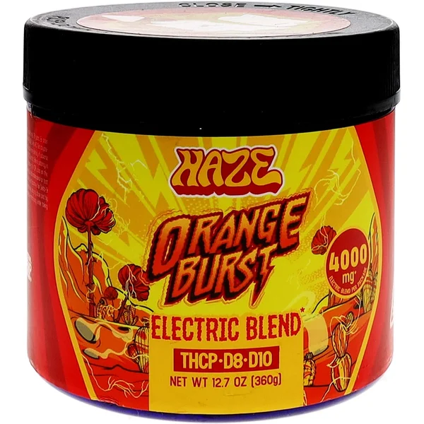 Orange Burst Electric Blend Haze Gummies 4000mg