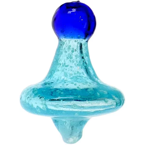 Pointed Spiral Carb Cap Turquoise