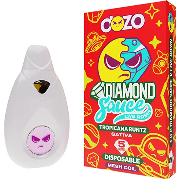 Tropical Runtz Dozo Diamond Sauce Live Rosin Disposable 5G