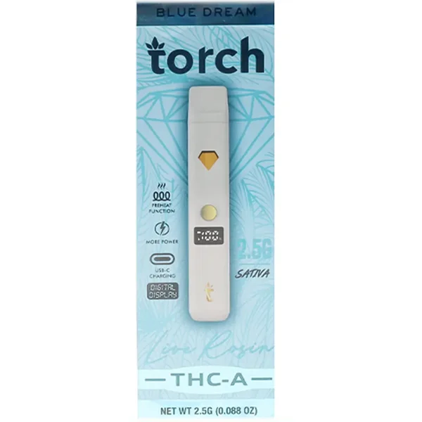 Blue Dream Torch THC-A Live Rosin Disposable 2.5G