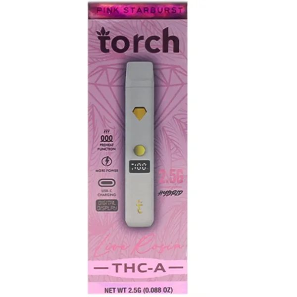 Pink Starburst Torch THC-A Live Rosin Disposable 2.5G