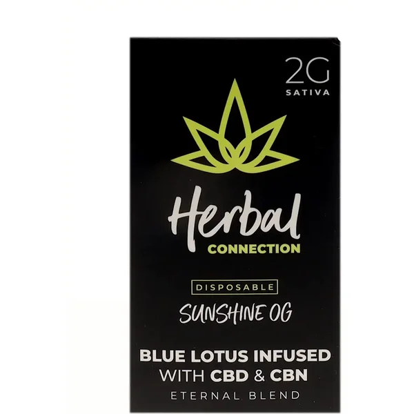 Sunshine OG Herbal Connection Blue Lotus Infused Eternal Blend Vape 2G