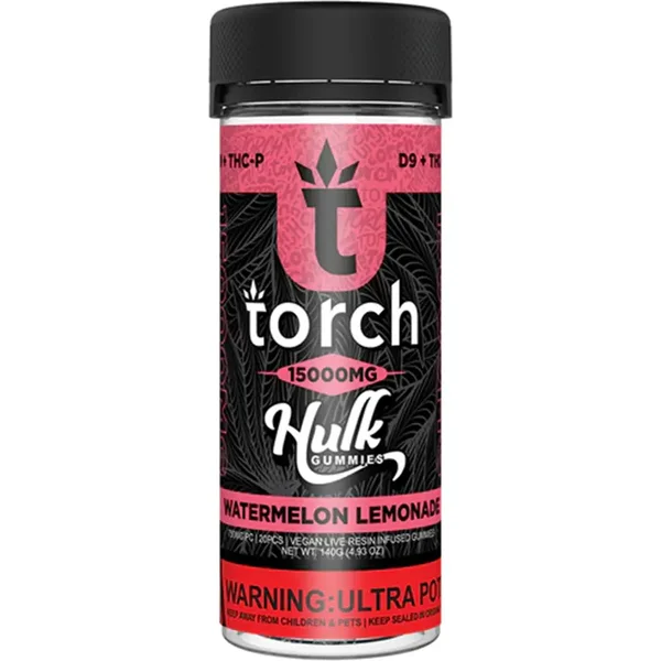 Watermelon Lemonade Torch Live Resin D9 + THCP Hulk Gummies 15000MG