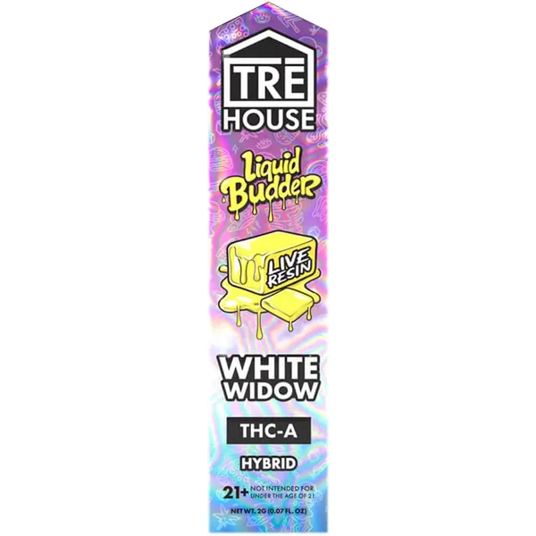 White Widow Tre House THC-A Live Resin Liquid Budder Vape Pen 2G