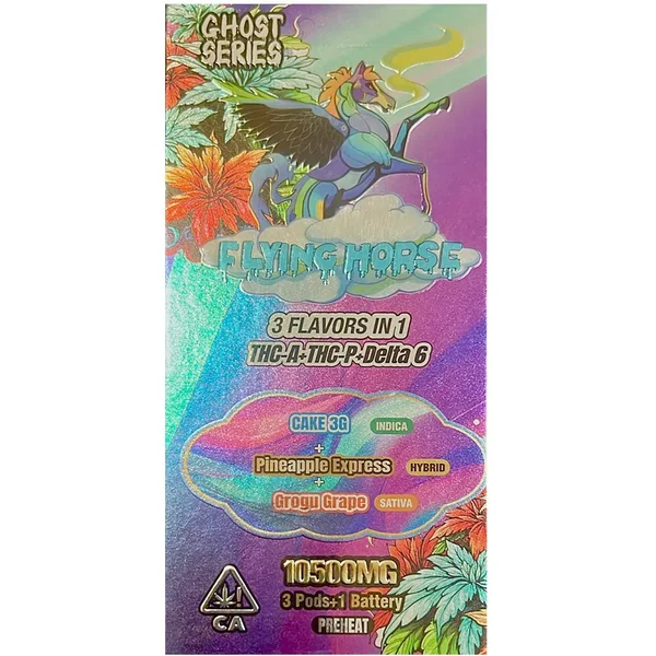 Cake 3G | Pineapple Express | Grogu Grape Flying Horse 3 in 1 Disposable 10500MG