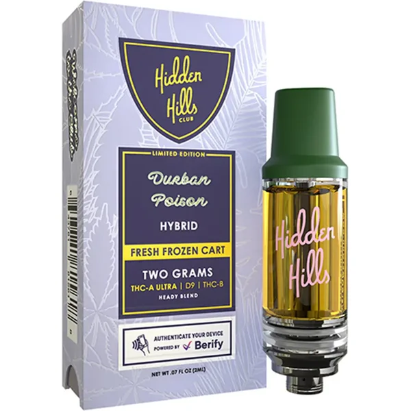 Durban Poison Hidden Hills Fresh Frozen Cartridge 2G