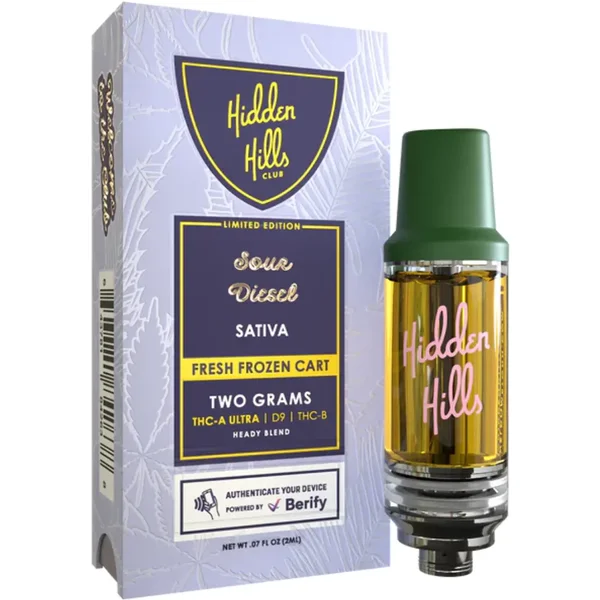 Sour Diesel Hidden Hills Fresh Frozen Cartridge 2G