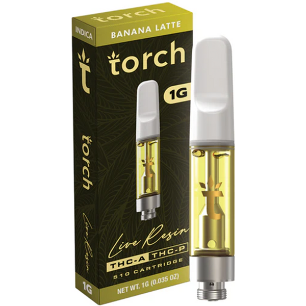 Banana Latte Torch Live Resin THC-A + THC-P 510 Cartridge 1G