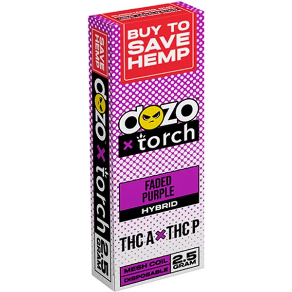 Faded Purple Dozo x Torch THC-A + THC-P Disposable 2.5G