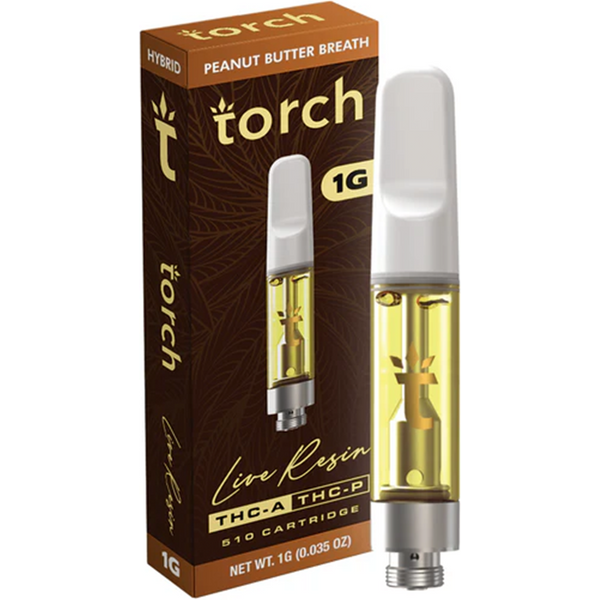 Peanut Butter Breath Torch Live Resin THC-A + THC-P 510 Cartridge 1G