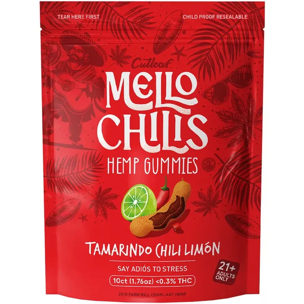 Tamarindo Chili Limon Mello Chilis Hemp Gummies 10ct