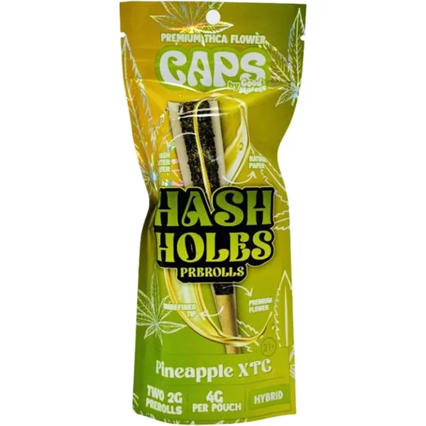 Pineapple XTC Caps Hash Holes Pre-Rolls 2ct