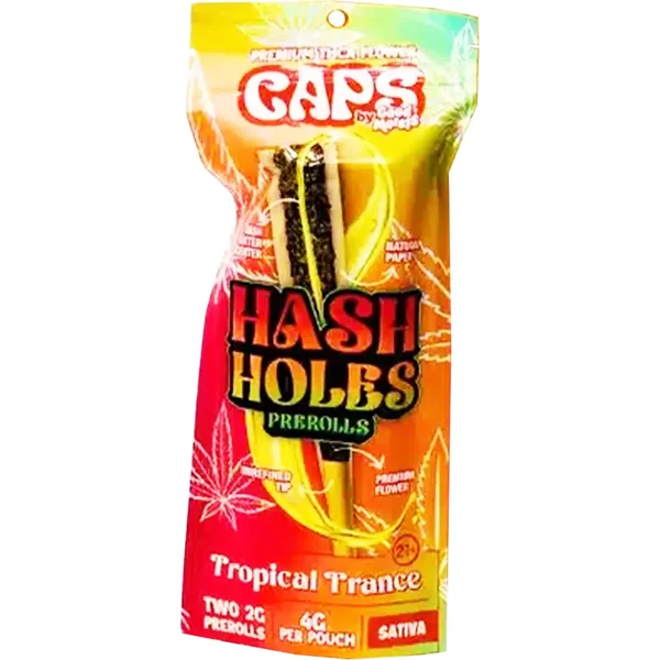 Tropical Trance Caps Hash Holes Pre-Rolls 2ct
