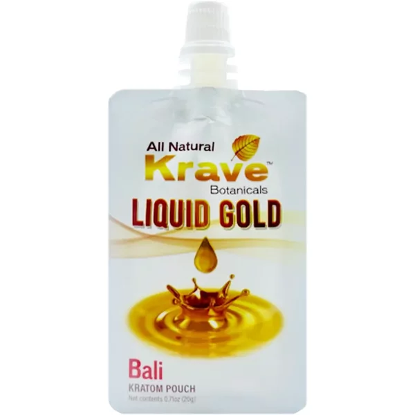 Bali Krave Botanicals Liquid Gold Kratom Extract Pouch 20G