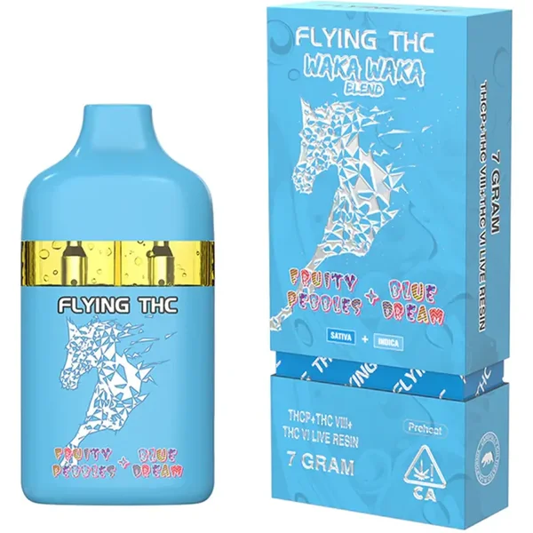 Fruity Pebbles + Blue Dream Flying Horse THC Waka Waka Blend Disposable 7G