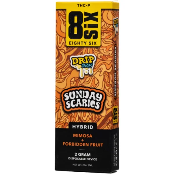Sunday Scaries 8SIX Drip Series THC-P Disposable 2G