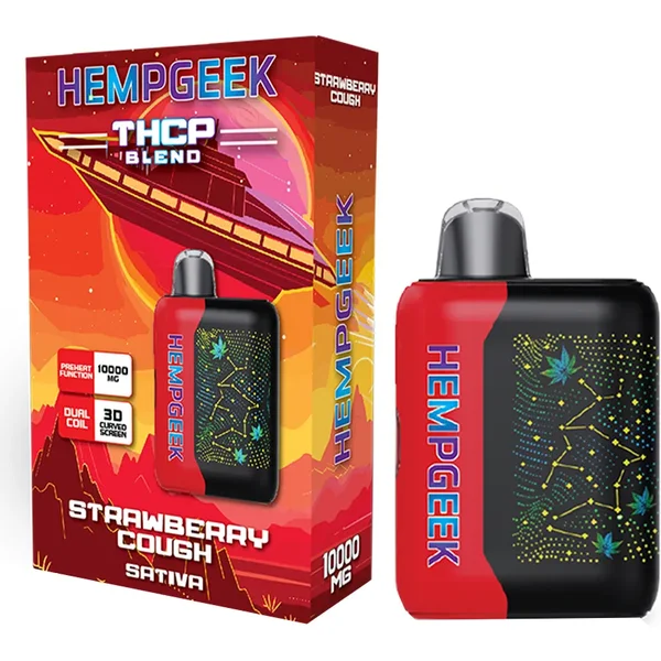 Strawberry Cough Hempgeek THCP Blend Disposable 10000MG