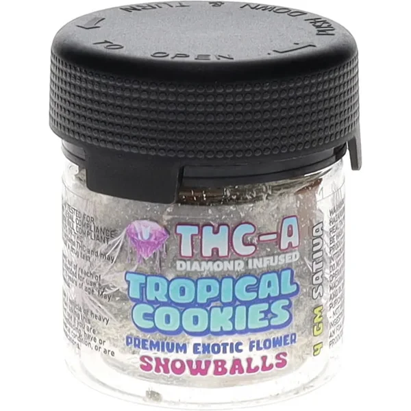 Tropical Cookies Alien Exotics THC-A Diamond Infused Flower Snowballs 4G