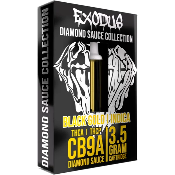 Black Gold Exodus CB9A+THCA+THCP Diamond Sauce Cartridge 3.5G