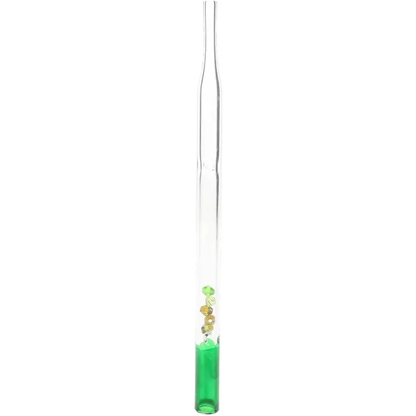 Green Glass Dabber With Diamonds