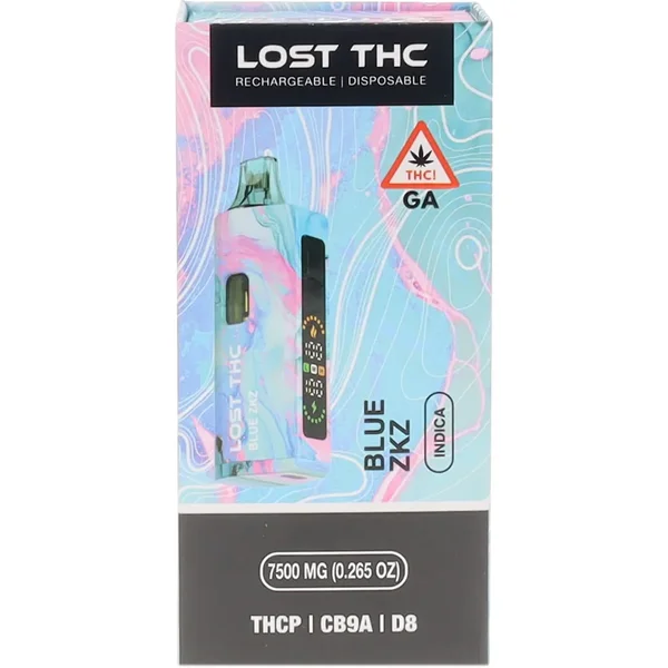 Blue ZKZ Lost THC THCP+CB9A+D8 Rechargeable Disposable 7500MG