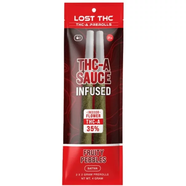 Fruity Pebbles Lost THC THC-A Sauce Infused Pre-Roll 2ct 2g