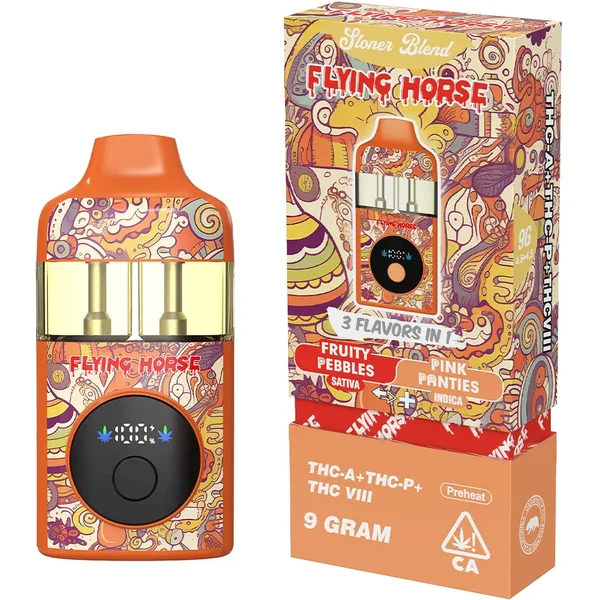 Fruity Pebbles | Pink Panties Flying Horse Stoner Blend 3in1 Disposable 9G